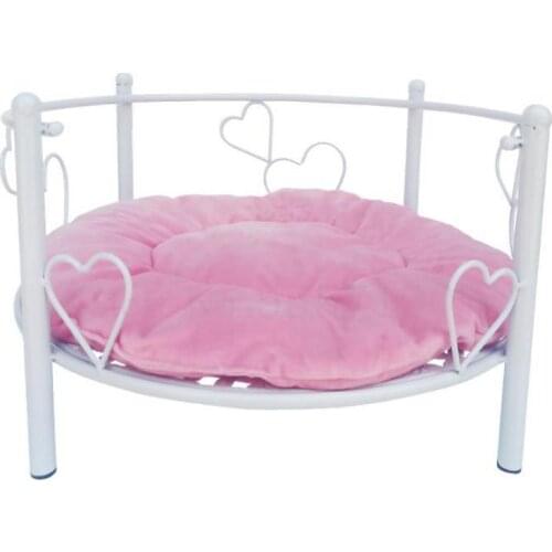 Iron dog kennel cat round round plush autumn and winter nest pad cat mattress small and medium-sized dog suede four seasons