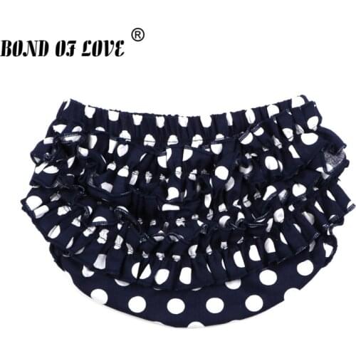 2019 NEW Baby Shorts Baby Boy Girl Bloomers Newborn Diaper Cover Bloomers Toddler Cotton Dots Ruffle Panties Baby Clothing YC110