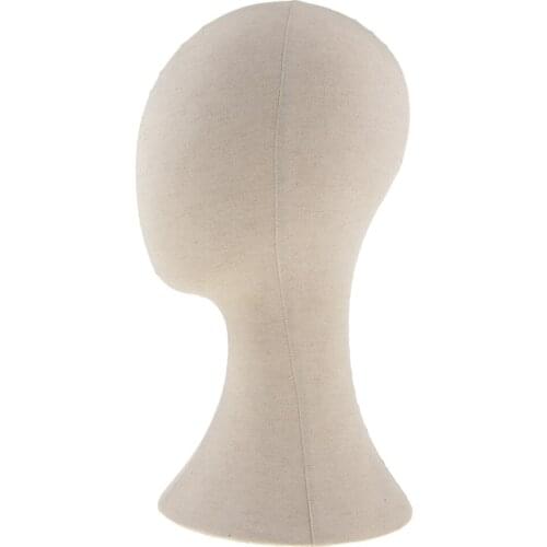 22" Mannequin Canvas Block Head Cork Model Wig Hair Extension Making Display