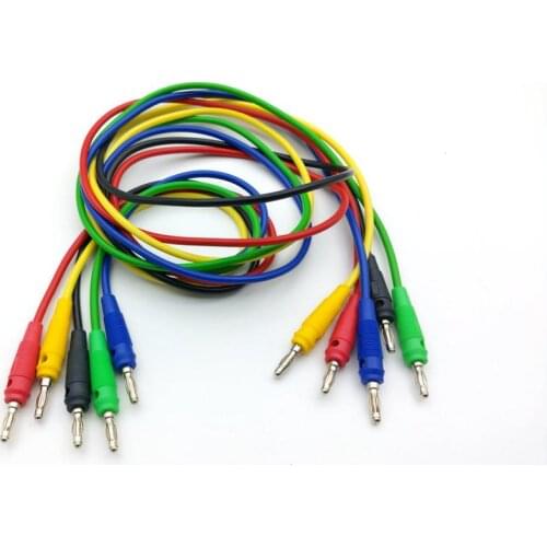 5PCS silicone Voltage 4MM Banana plug Cable for Binding Post connector
