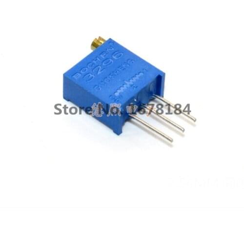 50PCS 3296W potentiometer precision adjustable resistance multi-turn trimming 1K 2K 5K 10K 100K 103 100R Trimmer Potentiometer