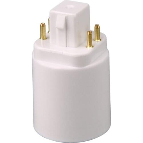 LED Light Lamp Adapter GX24Q to E27 Bulb Holder Socket Converter 4 Pin Screw-based Lamp Extender Base Socket