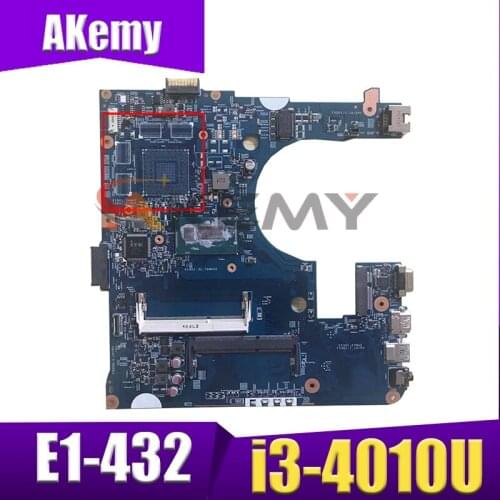 Akemy Laptop motherboard For ACER Aspire E1-432 i3-4010U Mainboard 12243-3 SR16Q DDR3