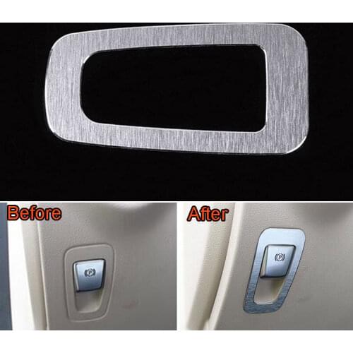 Aluminum Decoration Car Electronic Handbrake Cover Trim Frame For Benz C Class C200