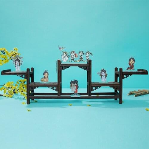 Anime Tian Guan Ci Fu Hua Cheng Xie Lian Q Version Cartoon Acrylic Keychain Pendant Stand Figure Model Plate Desktop Toy Cosplay