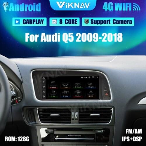 8.8 inch Android Car Radio With screen GPS Navigation For Audi Q5 2009-2018 DVD Multimedia Player Auto Audio Tape Recorder
