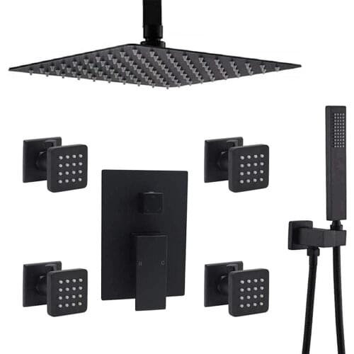 Bilu Black Shower Systems