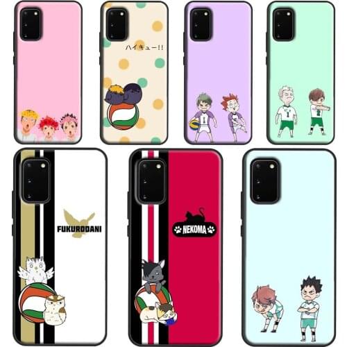 Anime Haikyuu Karasuno Phone Case For Samsung Galaxy S21 Ultra S20 FE S10E S8 S9 S10 Plus Cover For Note 10 9 20