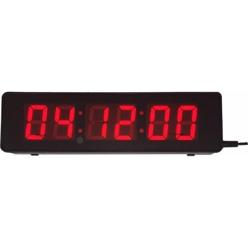 Large LED Countdown Clock Indoor Digital Clock For Room Escape Public Speaking With Remote And Buttons Red Color 2inch Numeric