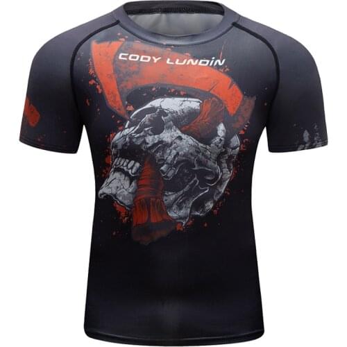 Cody Lundin Digital Sublimation Printing Short Sleeve Men Outdoor Oversized Gym Rashguard For Men