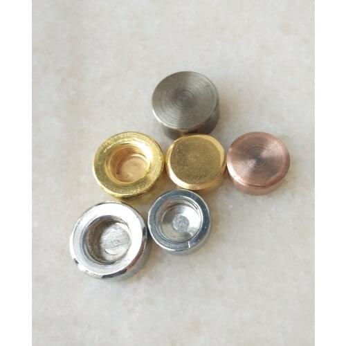 10pieces/lot 18x8mm/15x6mm M10 inner thread plated decorative flat round head nut lighting hardware fittings accessories