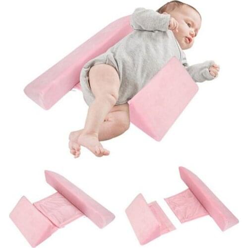 Newborn Baby Shaping Styling Pillow Anti-rollover Side Sleeping Pillow Triangle Infant Baby Positioning Pillow For 0-6 Months