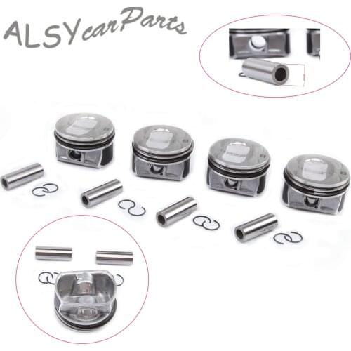 For VW Golf MK5 6 Tiguan Passat GTI Scirocco Audi A1 Skoda Seat 1.4TSI CAVD New Oversize Pistons & Pistons Rings Set 77.51+0.5MM