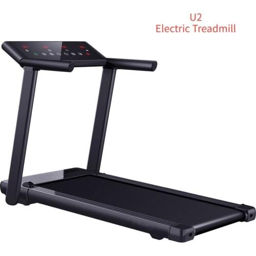 U2 Electric Treadmill Mute Foldable Walking Machine Led Display Folding Running Machine Shock Absorption Household 220V