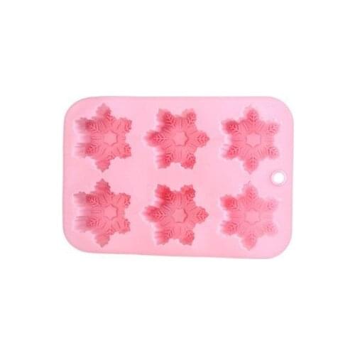 Snowflake Shape Silicone Cake Chocolate Mold Tray