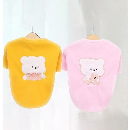 Good Elasticity Lovely Casual Pet Puppy Sweatshirt Clothes Two-leg Pet Apparel Round Neck Pet Supplies