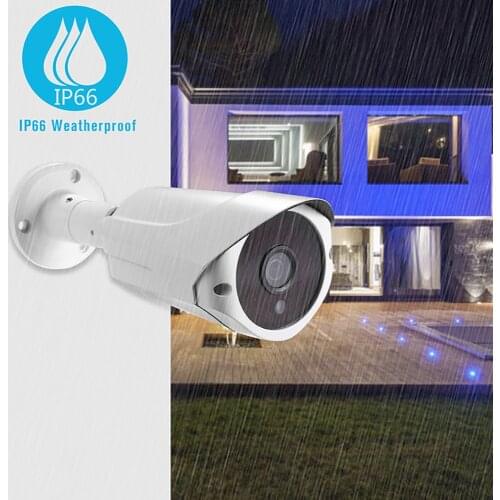 IP Security Camera 1080P POE(Power Over Ethernet) Outdoor Surveillance Security Camera Waterproof IP66 Infrared Night Vision