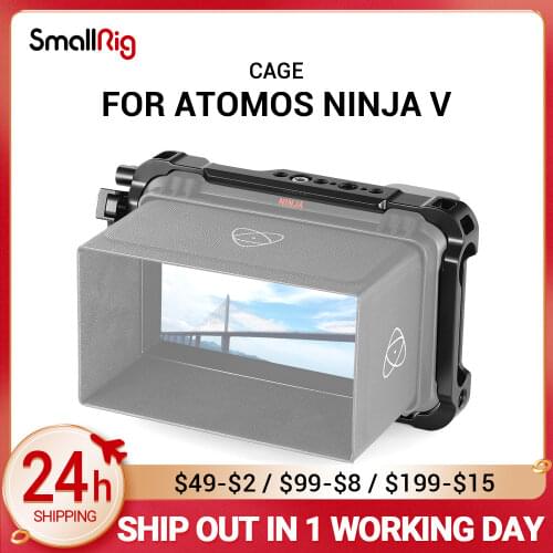 SmallRig Directors Monitor Cage for Atomos Ninja V Feature with NATO rails on the top and bottom 2209