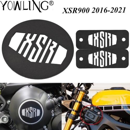 Motorcycle Powder Coated Stainless Clutch Cover Top Fuse Box Tops Plates For YAMAHA XSR900 XSR 900 2016 2017 2018 2019 2020 2021