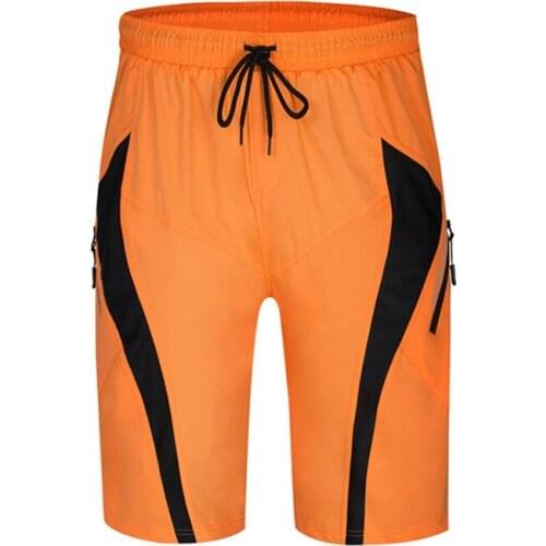 Mens Downhill Waterproof Quick-Drying Cycling Shorts Stretch Fabric Stitching Contrast Color Fashion Casual Lace-Up Sports Pant