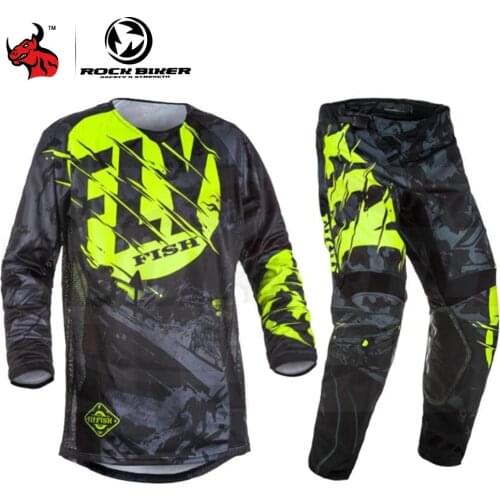 Men Motorcycle Jacket Breathable Summer Off-Road Motorbike Jersey Pants Set Men Riding Motocross Racing Suit Jaqueta Motoqueiro