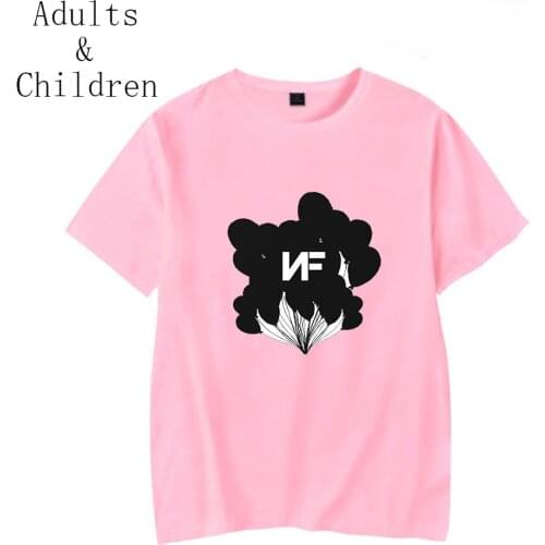 New Fashion NF T Shirt Men Women Print Rapper Boys Girls Harajuku Hip Hop Short Sleeve Kids Tees Casual Pink Cool t-Shirt Tops