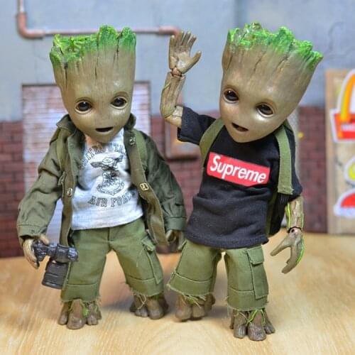 Genuine Hasbro Marvel Superhero Little Tree Person Groot Guardians of the Galaxy Toy Gift Joint Movable Figure Model