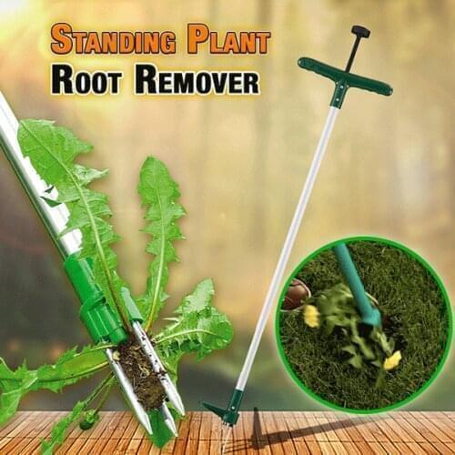 Standing Plant Root Remover Hand Tool Garden Outdoor Removal Stainless Steel Farmland Puller Dandelion Manual Digging Lawn Multi