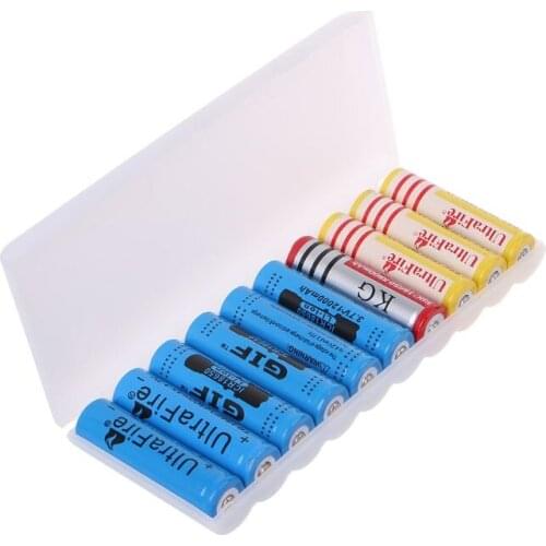 Durable 10X18650 Battery Holder Case Power Bank Plastic Shell Without Battery E56B