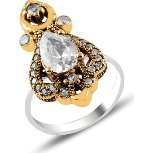 Silver 925 Sterling Zircon Cubic Zirconia Authentic Ring