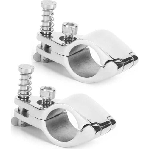 2pcs 316 Stainless Steel Top Hinged Jaw Slide Boat Pin & Cam Clamp Marine Yachts Fitting Hardware Boat Accessories 22mm/25mm