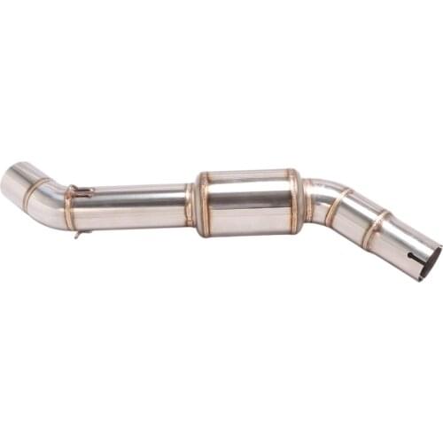 Slip On Motorcycle Exhaust Mid Link Pipe Middle Connect Tube Stainless Steel Exhaust System For CFMOTO 650TR