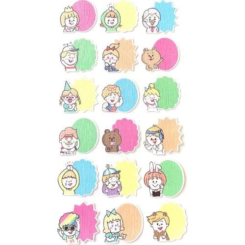 Writable Kawaii Stationery Paper Label Sticker Book Decals Dairy Stickers Kawaii Scrapbooking Stickers Phone Case Stickers