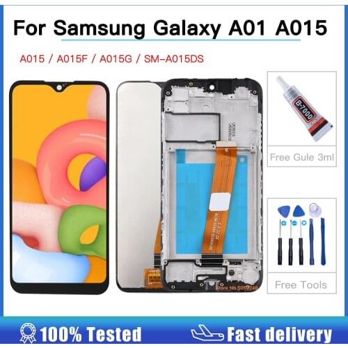 5.7'' A015 LCD For Samsung Galaxy A01 LCD Display Touch Screen Digitizer Assembly For Samsung A015 A015F A015G A015DS Tested