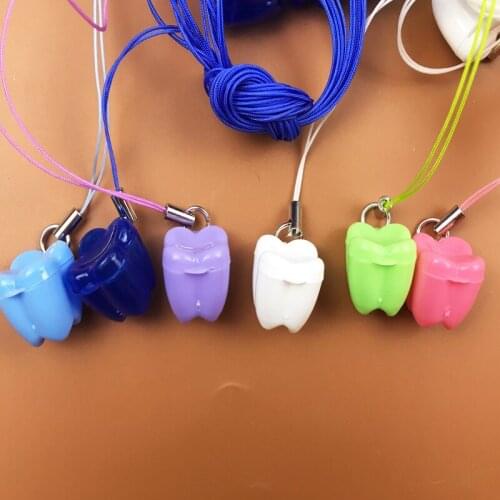 100 PCS Plastic Children Denture Box Bath Case Dental False Teeth Container Rins Basket Children Storage Boxes Bin