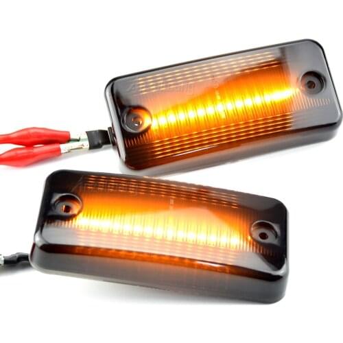 2X Dynamic Flowing LED Side Marker Light For Iveco Fiat Ducato Citroen Relay Peugeot Boxer Renault VOLVO MAN