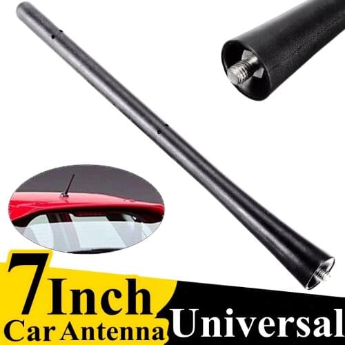 7 Inch Car Universal Auto Roof Mast AM/FM Antenna Mast Short Male Black Replace Bar 39151-T5R-305