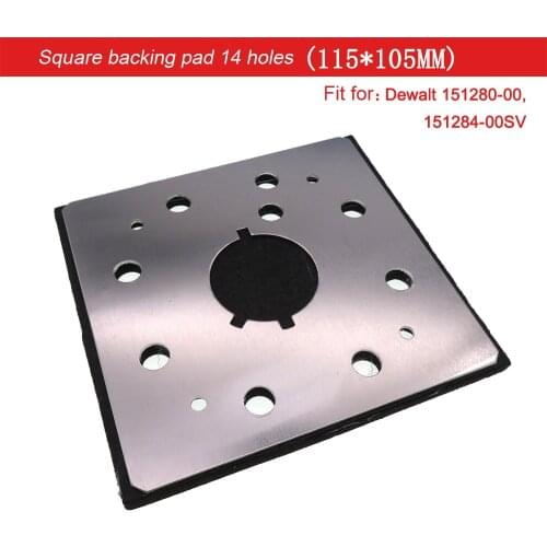Superior Electric Pads & Abrasives SPD 18 1/4 Sheet 8 Hole Stick On Square Sanding Pad Replaces 151280-00 151284-00SV Hook Loop