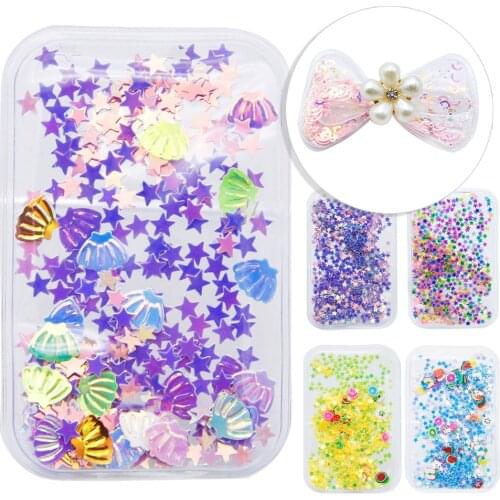 David accessories 45x70mm Transparent Bags Qucksand Shaker Bling Sequins DIY Make Hair Bow Accessories Craft,10Yc10624