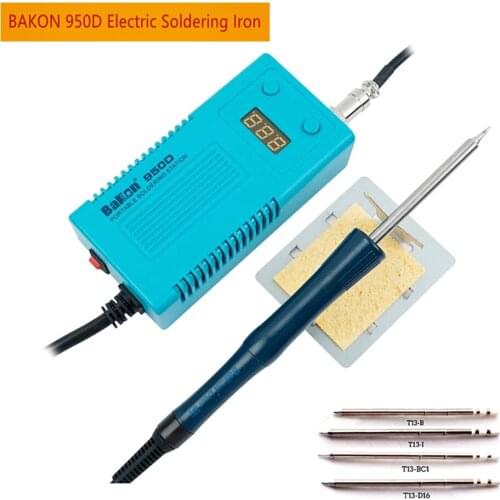 BAKON 75W Portable electric soldering station Digital BGA Soldering Station T13iron tip 110V/220V Universal Welding repair tools