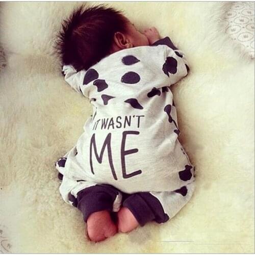 2020 Infant Baby Girl Clothes Boy Long Sleeve Bodysuit Outfit Body Cow Bebe Playsuit Jumpsuit Clothing Newborn-Baby-Clothes New