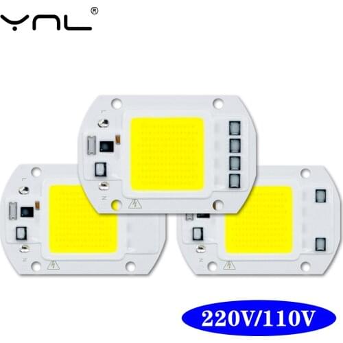 COB LED Lamp Chip AC 220V 110V 10W 20W 30W 50W LED Bulb Lamp Smart IC No Need Driver For DIY Spotlight Floodlight Chip