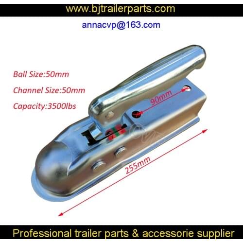 CVP European Style Ressed Steel Trailer Hitch Coupling To Suit A 50mm Draw Bar 3500LBS,RV PARTS,Caravan COUPLER Accessories