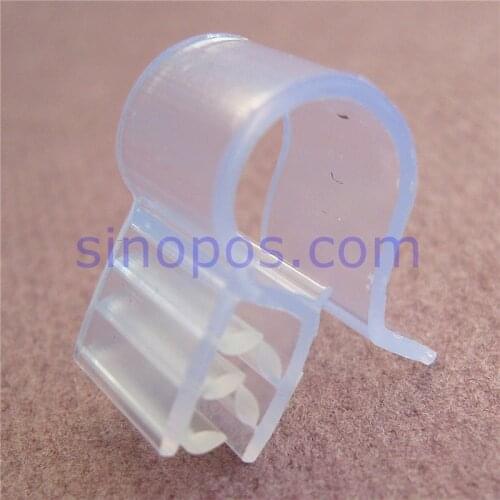 Wire Basket Sign Holders Flush Mount Gripper, rail fixture rack shelf edge fencing grid card tag hanger flag PVC POS grip clips