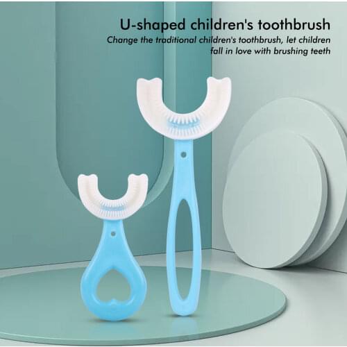 U-Shaped Silicone Baby Toothbrush Oral Brushing Instrument Oral Cleaning Childrens Toothbrush