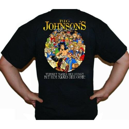 Big Johnson Rum Bar T-shirt, Big Johnson Whiskey Shirt, Hawaii Beach Tiki