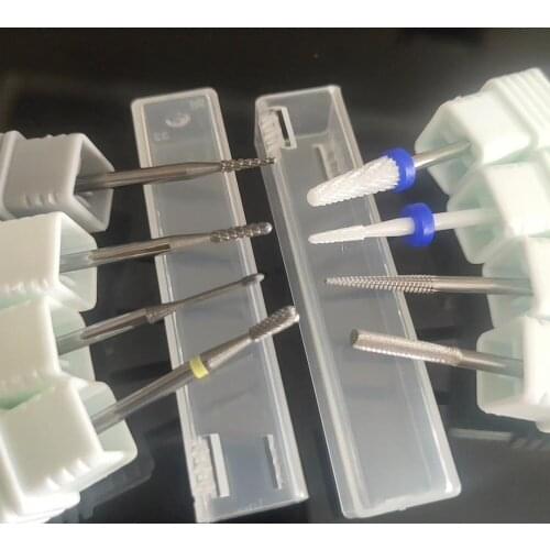 Quality! 1pcs Tungsten Carbide Nail Drill Bit Milling Eletric Manicure Machine Equipment Cuticle Clean Burr Dental