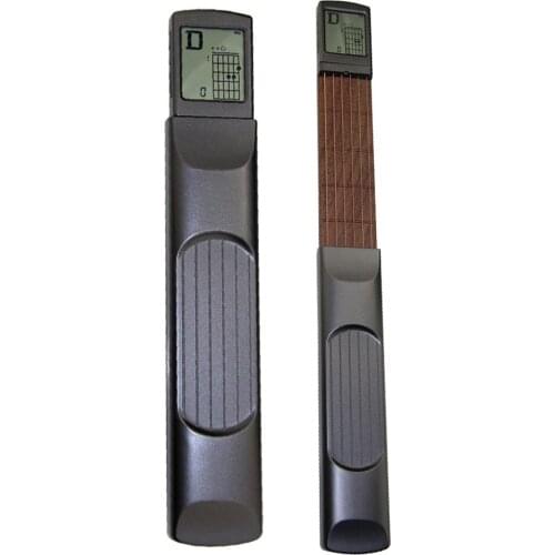 SOLO Electronic Screen Guitar Chord Trainer Portable Pocket Model Wooden Exercise Guitar Trainer Pocket Guitar Accessories