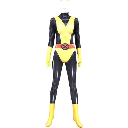 Kitty Pryde Shadowcat Cosplay Costume X-men Suit Superhero Zentai Bodysuit Woman Girls Adults/Kids Catsuits