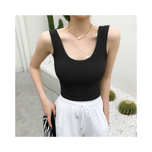 Summer Sleeveless Women Sexy Basic T Shirt Off Shoulder Casual Tank movement Tank Short style